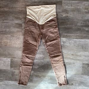 PinkBlush Motto Maternity Leggings-Size M